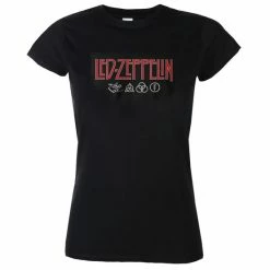 T-shirt Metal Women's Led Zeppelin - Logo & Symbols - NNM