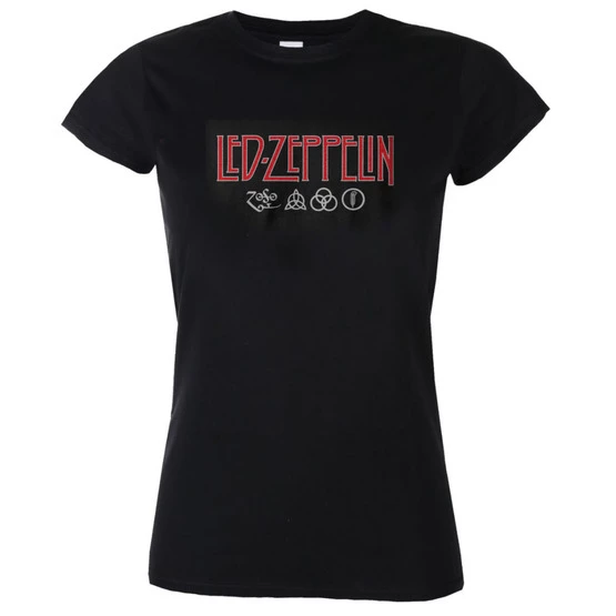 T-shirt Metal Women's Led Zeppelin - Logo & Symbols - NNM