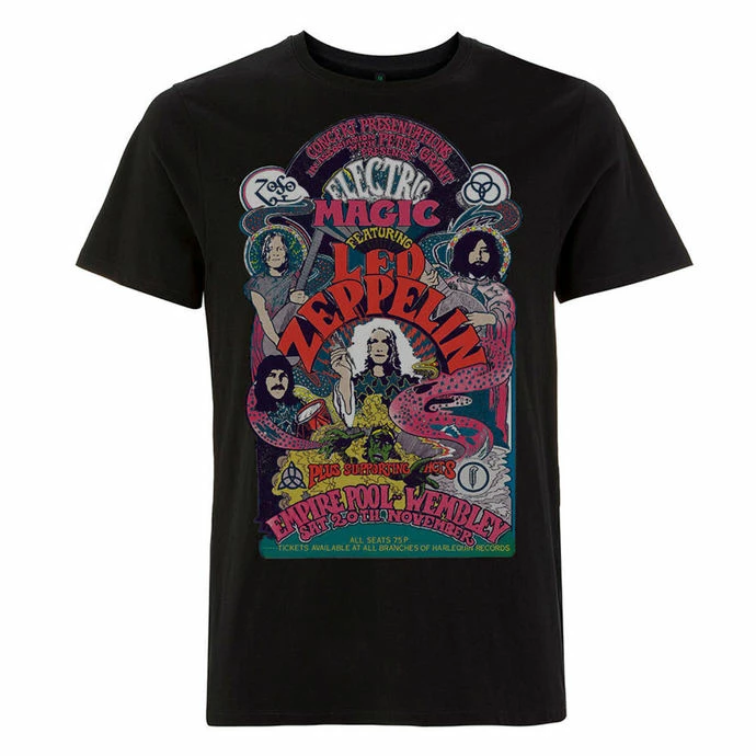 Men's T-shirt Led Zeppelin - Full Color Electric Magic Black