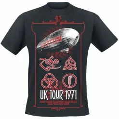 T-shirt Metal Men's Led Zeppelin - UK Tour 1971 - NNM