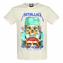 Men's T-shirt METALLICA - CRASH COURSE - VINTAGE WHITE - AMPLIFIED