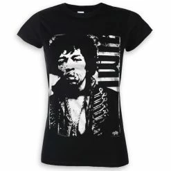 T-shirt Metal Women's Jimi Hendrix - Distressed - HYBRIS