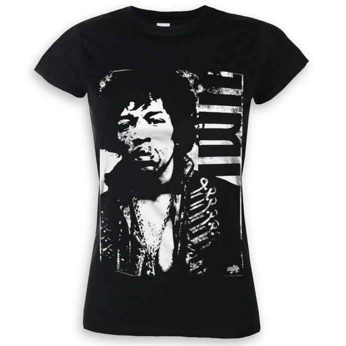 T-shirt Metal Women's Jimi Hendrix - Distressed - HYBRIS