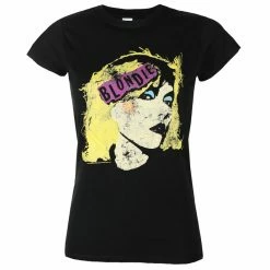 Women's T-shirt Blondie - Punk Logo - BLACK - ROCK OFF