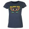 Women's T-shirt Blink 182 - Butterfly - NAVY - ROCK OFF