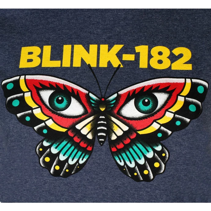 Women's T-shirt Blink 182 - Butterfly - NAVY - ROCK OFF - Image 2