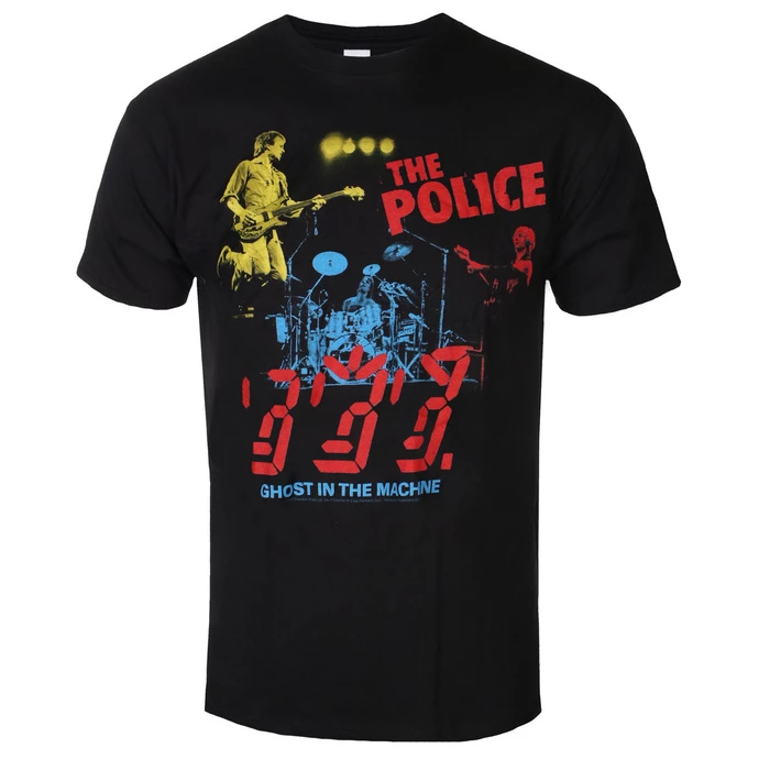 T-shirt Metal Men's Police - POLICE IN CONCERT - LIQUID BLUE