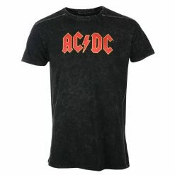 Men's T-shirt AC/DC - Logo - Snow Wash - ROCK OFF