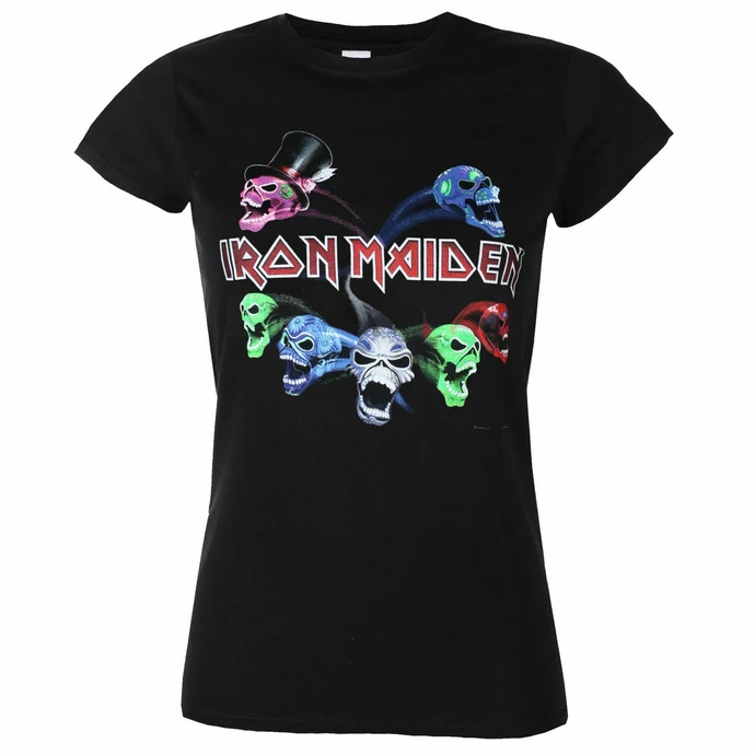 Women's T-shirt Iron Maiden - LOTB Live Album Skulls - ROCK OFF