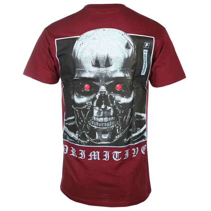 Men's T-shirt DIAMOND X Terminator - Primitive Machine - Burgundy