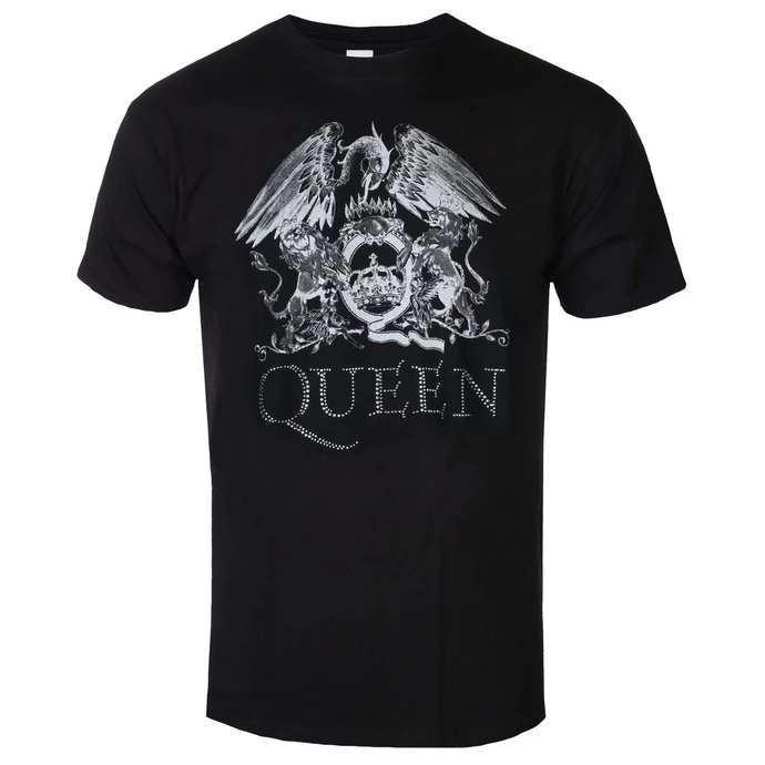 T-shirt Metal Men's Queen - Crest Logo - ROCK OFF