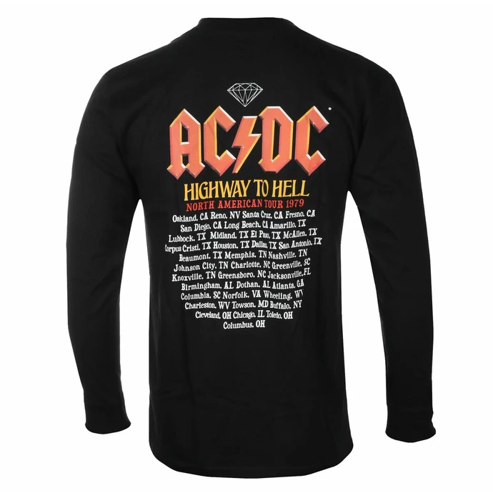 Men's T-shirt Long Sleeve DIAMOND X AC/DC - Highway To Hell - Black - Image 2