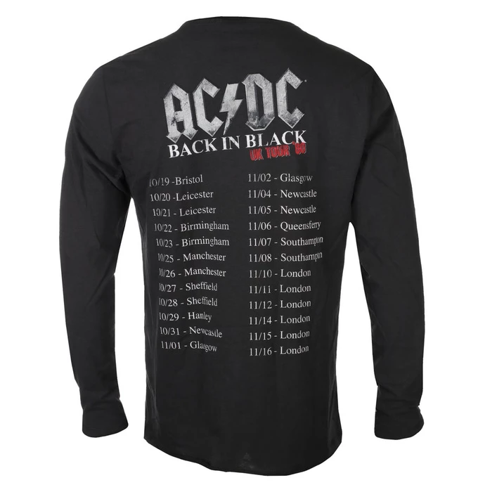T-shirt Metal Men's AC-DC - Back In Black World Tou - AMPLIFIED - Image 4