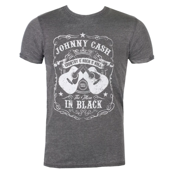 T-shirt Men Johnny Cash - The Man In Black - ROCK OFF