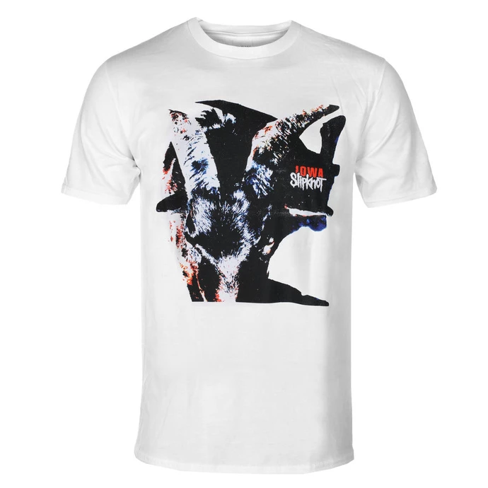 Men's T-shirt Slipknot - Iowa - Goat Shadow - WHT - ROCK OFF