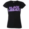 Women's T-shirt Black Sabbath - Wavy Logo - ROCK OFF