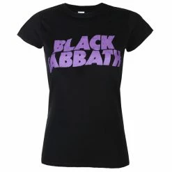 Women's T-shirt Black Sabbath - Wavy Logo - ROCK OFF