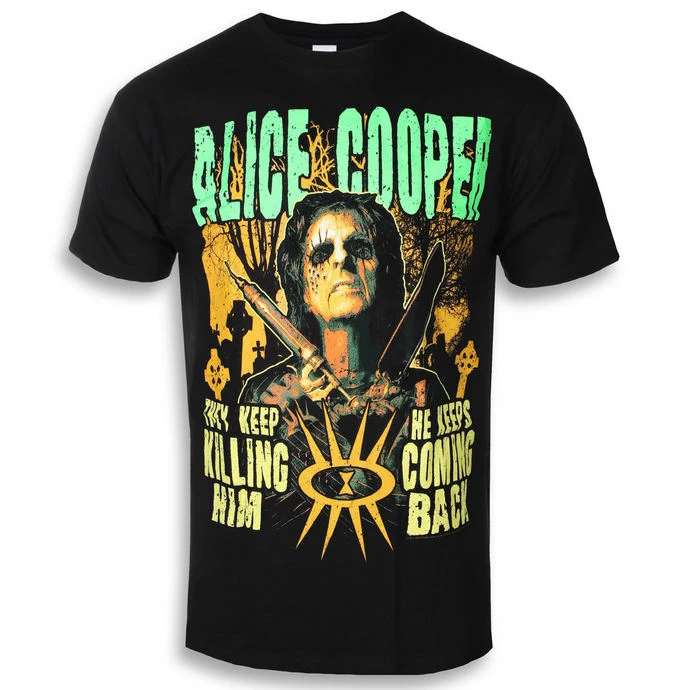 T-shirt Metal Men's Alice Cooper - Graveyard - ROCK OFF
