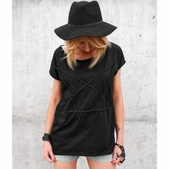 T-shirt Hardcore Women's - Pentagram - AMENOMEN