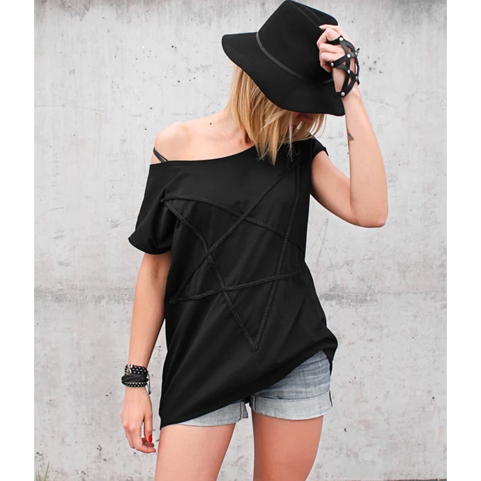 T-shirt Hardcore Women's - Pentagram - AMENOMEN - Image 2