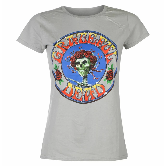 Women's T-shirt Grateful Dead - Bertha Circle Vintage Wash GREY - ROCK OFF