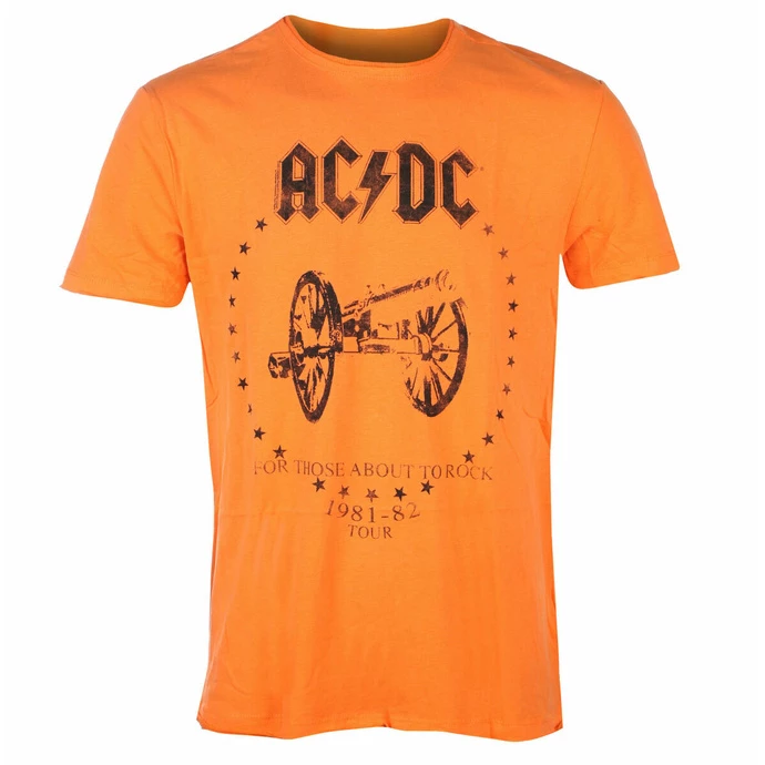 Men's T-shirt AC/DC - FOR THOSE ABOUT TO ROCK - ORANGE CRUSH - AMPLIFIED