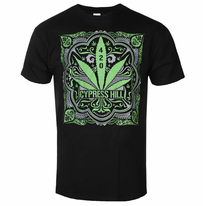 Men's T-shirt Cypress Hill - 420 Leaf - BLACK