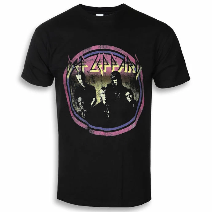 T-shirt Metal Men's Def Leppard - Vintage Circle - ROCK OFF