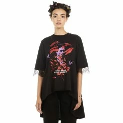 T-shirt Hardcore Women's - Frida Flowers - DISTURBIA