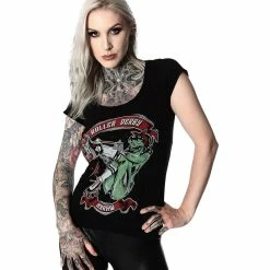 T-shirt Hardcore Women's - ROLLER ZOMBIE - HYRAW