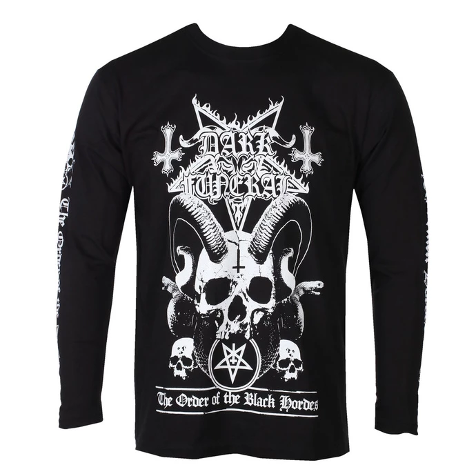 Men's T-shirt With Long Sleeves Dark Funeral - Order Of The Black Hordes - RAZAMATAZ