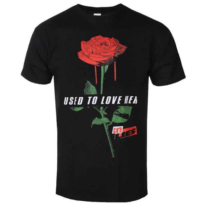 T-shirt Metal Men's Guns N' Roses - Used To Love Her Rose - ROCK OFF