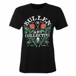Women's T-shirt SULLEN - PUSHERS - BLACK