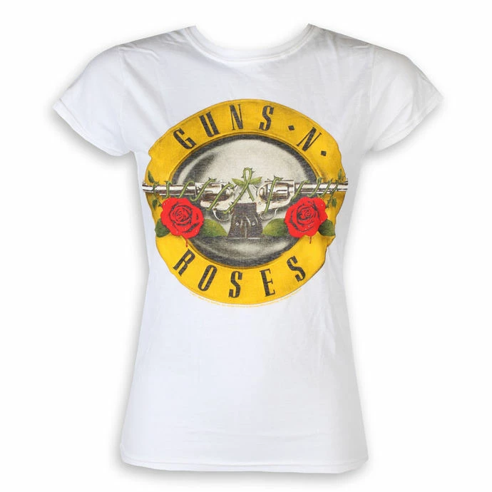T-shirt Metal Women's Guns N' Roses - Classic Bullet Logo - ROCK OFF
