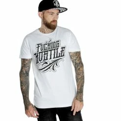 Men's T-shirt HYRAW - Graphic - Fucking H Blanc