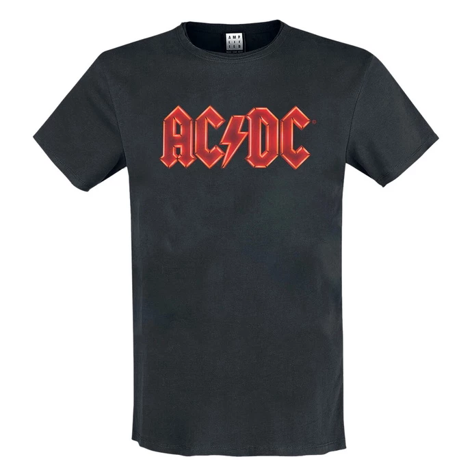 Men's T-shirt AC/DC - I POWER UP LOGO - CHARCOAL - AMPLIFIED