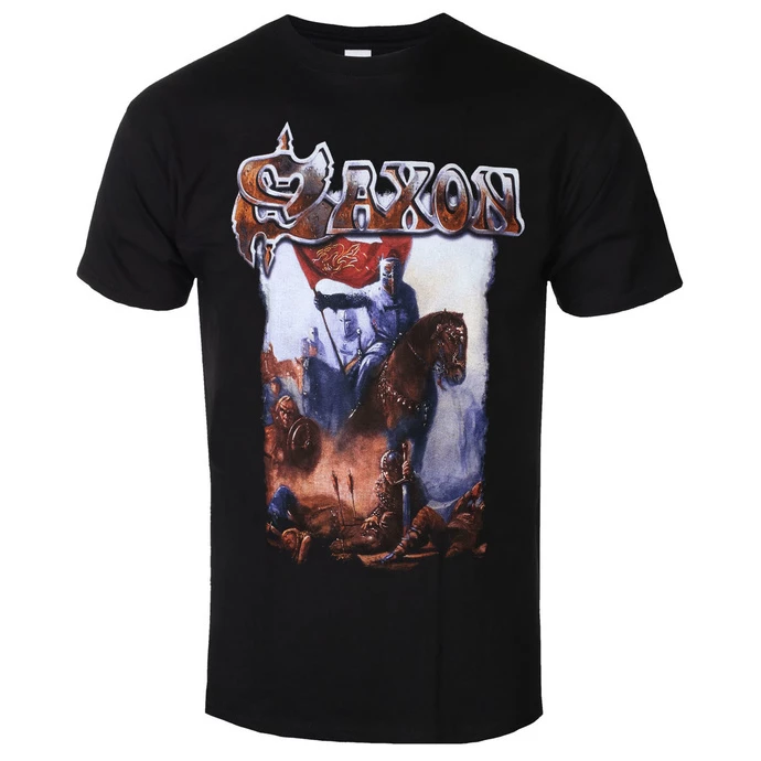T-shirt Metal Men's Saxon - CRUSADER - PLASTIC HEAD