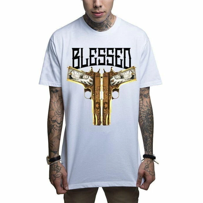 Men's T-shirt MAFIOSO - BLESSED - WH