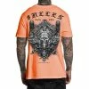 Men's T-shirt SULLEN - AZTEC BADGE - CORAL