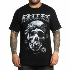 Men's T-shirt SULLEN - IVANO SKULL - BLACK
