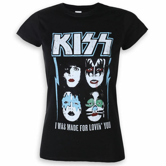 T-shirt Metal Women's Kiss - Made For Lovin' You - ROCK OFF