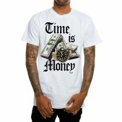 Men's T-shirt MAFIOSO - TIME IS MONEY - WHT