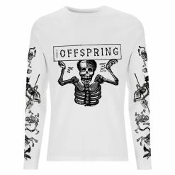 Men's T-shirt Long Sleeve The Offspring - Skeletons - White