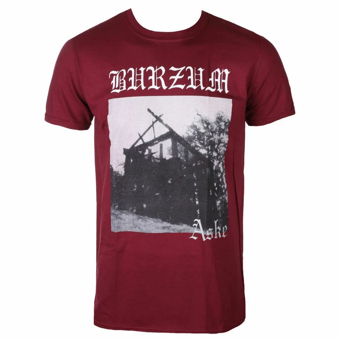 T-shirt Metal Men's Burzum - ASKE (MAROON) - PLASTIC HEAD