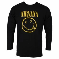 Men's Long-sleeved T-shirt NIRVANA - SMILEY LOGO - PLASTIC HEAD