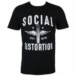 T-shirt Metal Men's Social Distortion - WINGED WHEEL - PLASTIC HEAD