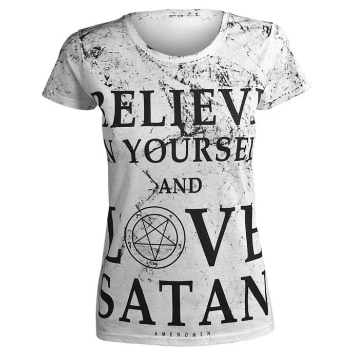 T-shirt Hardcore Women's - BELIEVE... - AMENOMEN