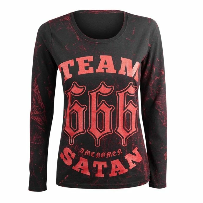 T-shirt Hardcore Women's - TEAM SATAN - AMENOMEN