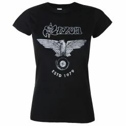 T-shirt Metal Women's Saxon - ESTD 1979 - PLASTIC HEAD