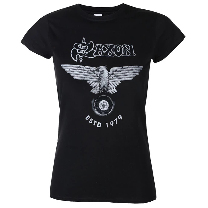 T-shirt Metal Women's Saxon - ESTD 1979 - PLASTIC HEAD